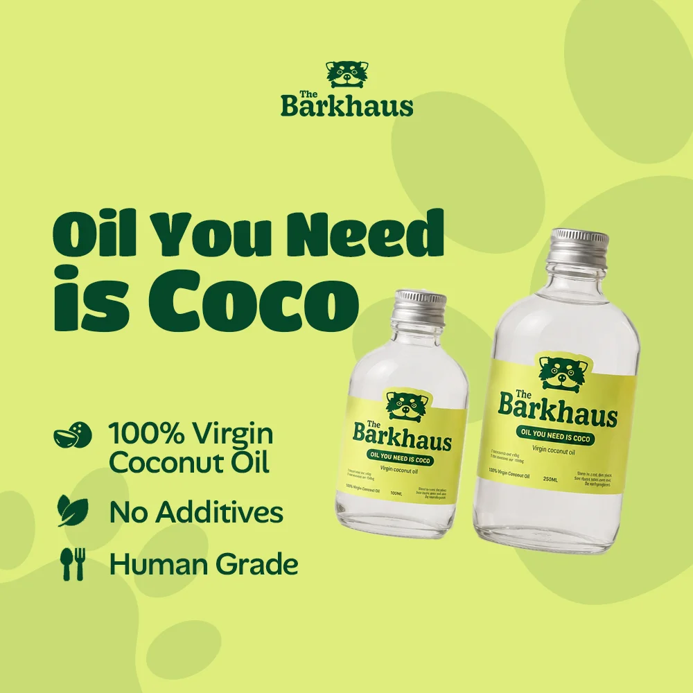 THE BARKHAUS - Oil You Need is COCO - 100% Virgin Minyak Kelapa (100gr) - Anjing & Kucing